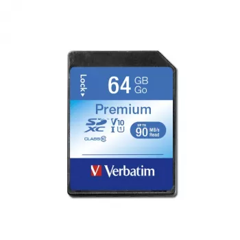 Flashgeheugen Verbatim 64GB SDXC VB-SDXC10