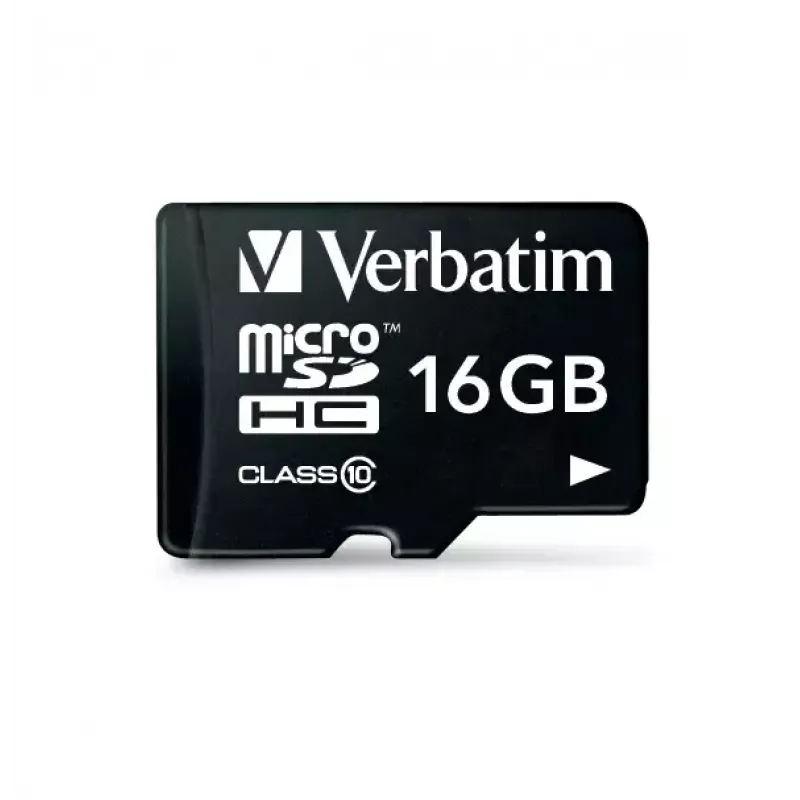 MicroSDHC Verbatim Premium 16 GB Class 10 zwart