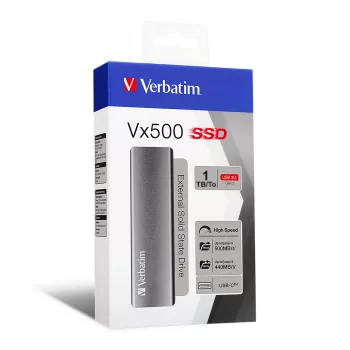Verbatim Vx500 1 TB USB Type-C 3.2 Gen 2 (3.1 Gen 2) zilver