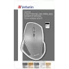 Verbatim 8-knops draadloze Blue LED-muis, Blue LED, RF draadloos, 1600 DPI, zwart, grijs
