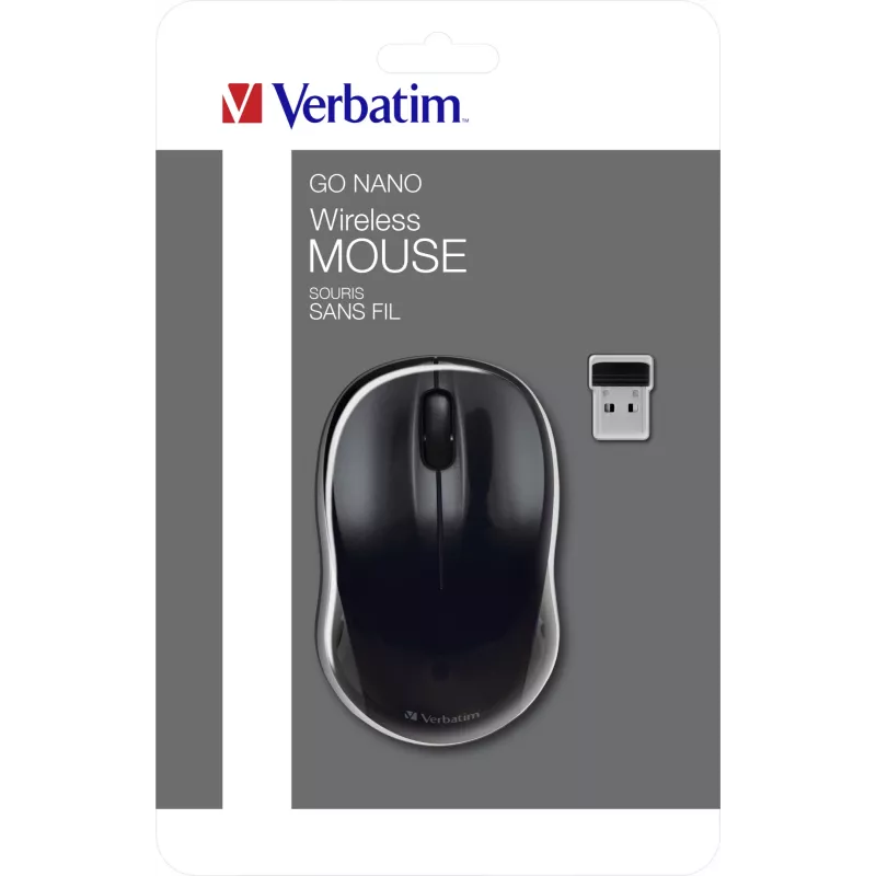 Verbatim Go Nano muis kantoor dubbelhandig RF draadloos 1600 DPI