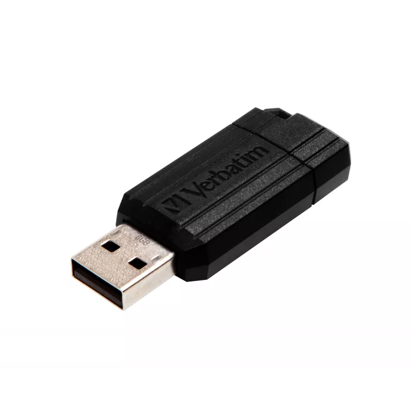 USB-flashstation Verbatim 8 GB USB Type-A PinStripe zwart