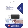 USB-flashstation Verbatim 8 GB USB Type-A PinStripe zwart