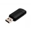Verbatim PinStripe - USB-geheugenstick 128 GB - zwart