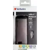 Verbatim 49142 laptop-dock/poortreplicator USB 3.2 Gen 1 (3.1 Gen 1) Type-C zwart, zilver