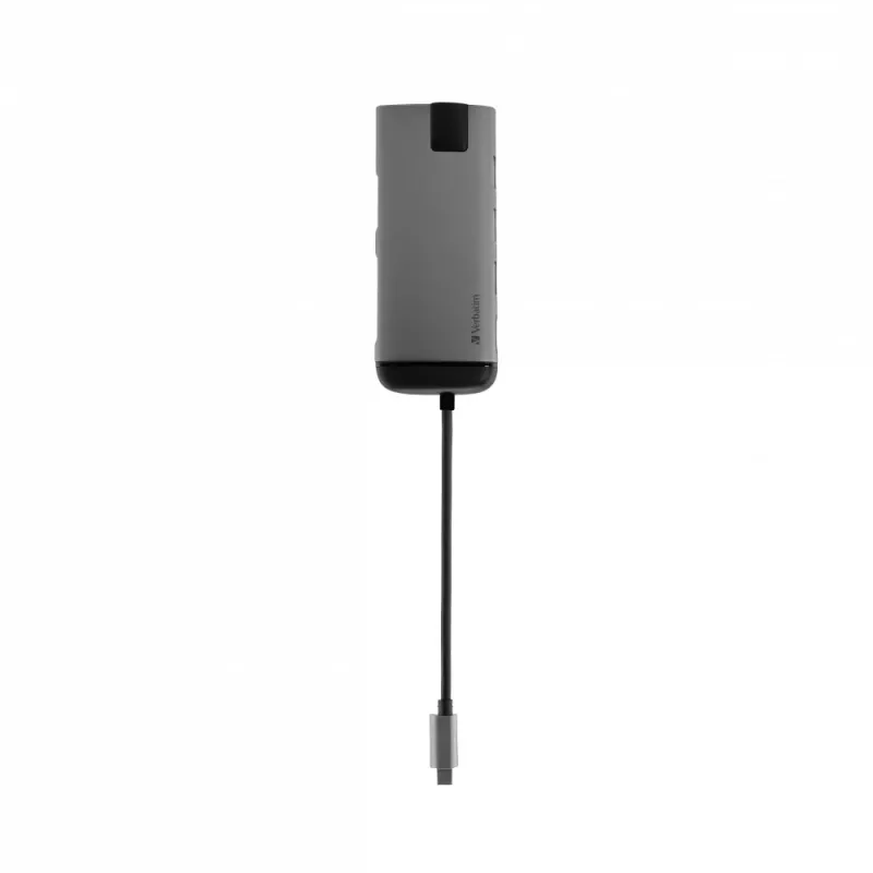 Verbatim 49142 laptop-dock/poortreplicator USB 3.2 Gen 1 (3.1 Gen 1) Type-C zwart, zilver