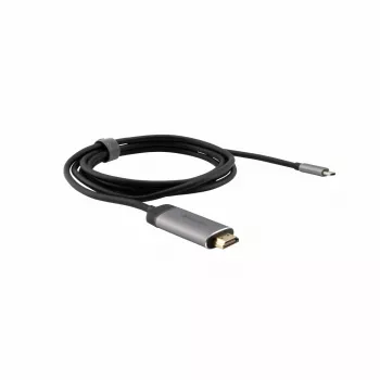 Verbatim 49144 videokabel-adapter 1,5 m USB Type-C HDMI zwart, zilver