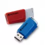 Verbatim Store 'n' Click - USB-station 2.0 (3.2 GEN1) - 2x32 GB - rood/blauw