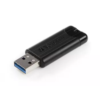 Verbatim PinStripe 3.0 - USB 3.0-stick 64 GB – zwart, 64 GB, USB Type-A, 3.2 Gen 1 (3.1 Gen 1), Slide, 7 g, zwart