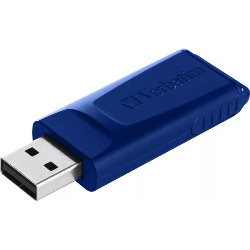 Verbatim Slider – USB-station – 2x32 GB – blauw/rood, 32 GB, USB Type-A, 2.0, Slide, 8 g, blauw, rood