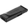 Verbatim Slider - USB-stick 128 GB - zwart, 128 GB, 2.0, Slide, 8 g, zwart