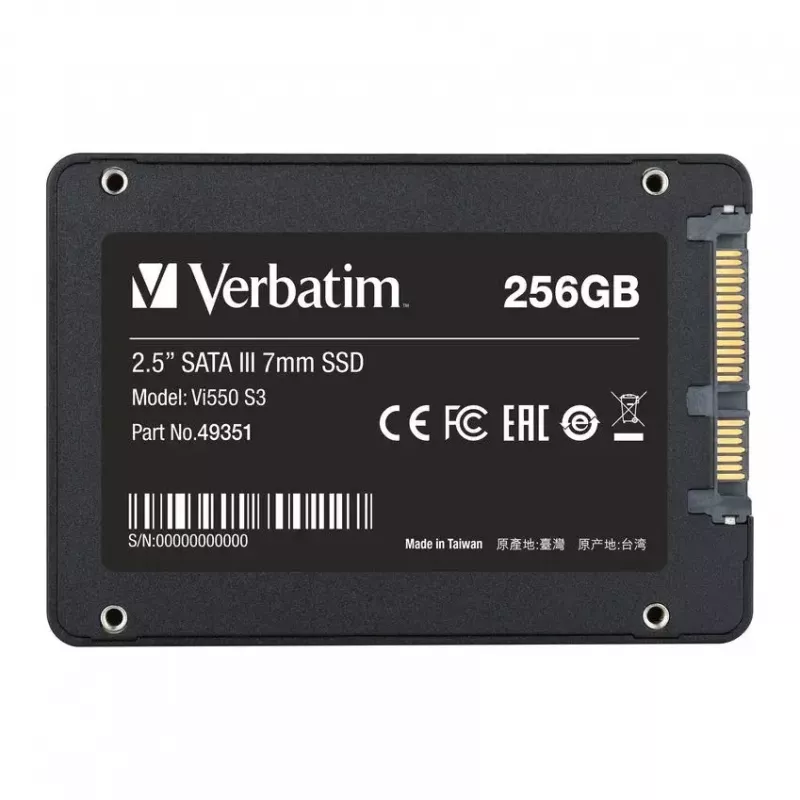SSD Verbatim 256GB 2,5 inch SATA Vi550 S3