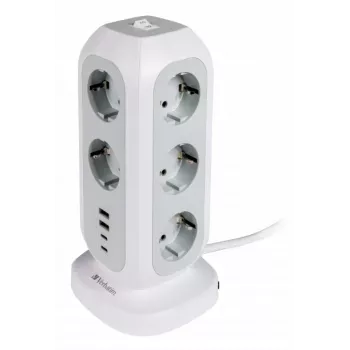 Verbatim 49547 stekkerdoos 11 AC-uitgangen binnen wit