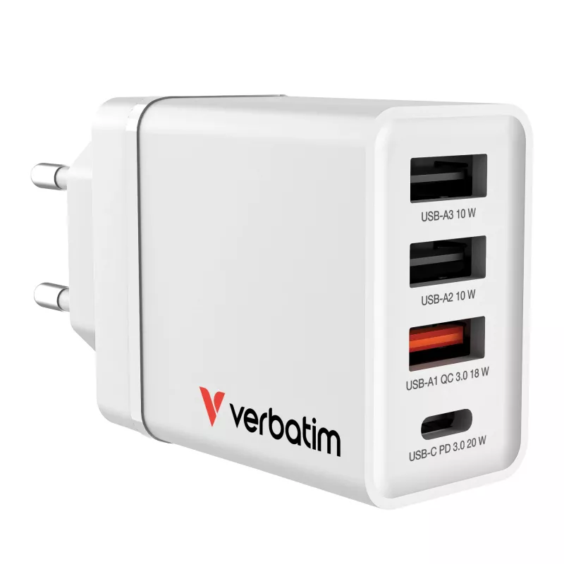 Verbatim 49700 universele witte AC-snellader voor binnen