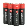 Verbatim AA alkalinebatterijen, wegwerpbatterij, AA, alkaline, 1,5 V, 10 stuks, zwart, rood