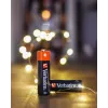 Verbatim AA alkalinebatterijen, wegwerpbatterij, AA, alkaline, 1,5 V, 10 stuks, zwart, rood