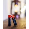 Verbatim AA alkalinebatterijen, wegwerpbatterij, AA, alkaline, 1,5 V, 10 stuks, zwart, rood