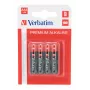 Verbatim AAA 4 blisterverpakking alkalinebatterijen, wegwerpbatterij, AAA, alkaline, 1,5 V, 4 stuks, veelkleurig
