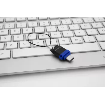 Verbatim Dual - USB 3.0-stick 64 GB - USB-C / USB-A - blauw