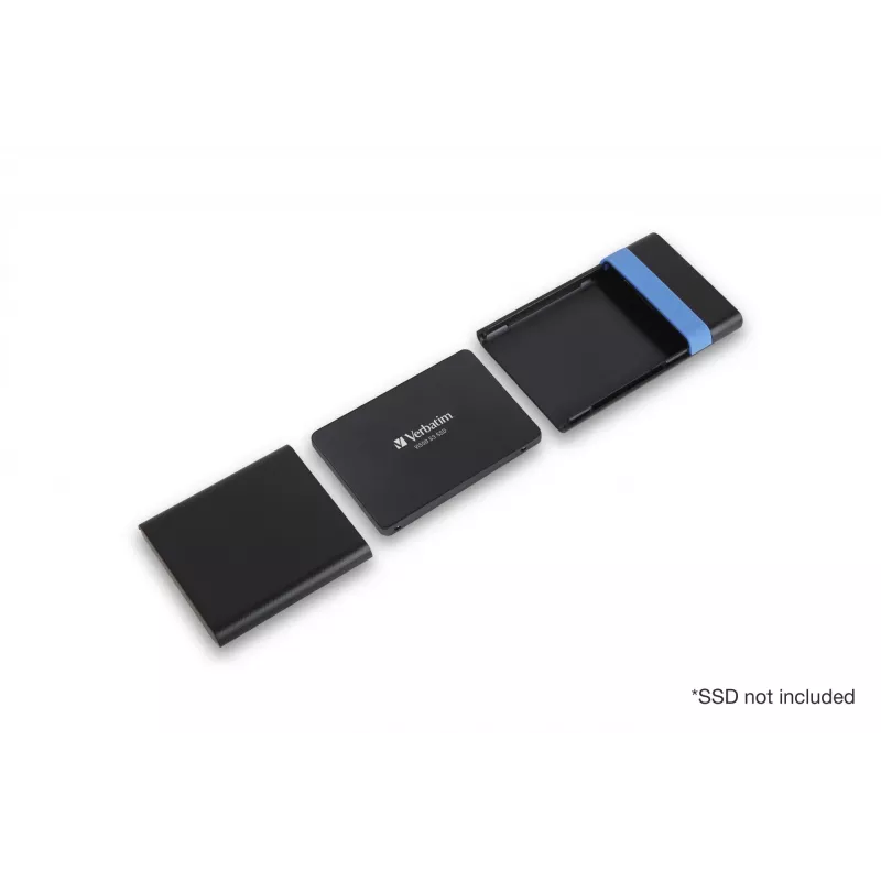 Verbatim Store'N'Go behuizingskit HDD/SSD-behuizing zwart, blauw 2,5 inch