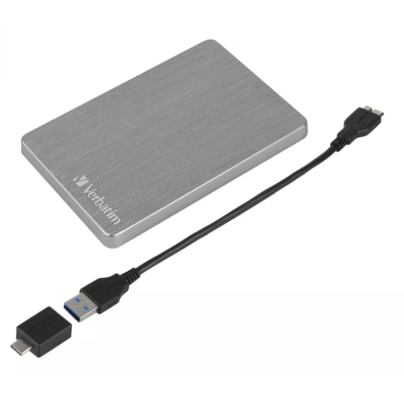 Verbatim Store 'n' Go ALU slanke draagbare harde schijf 1TB spacegrijs