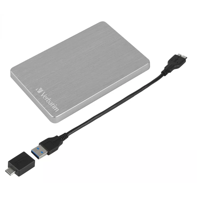Verbatim Store 'n' Go ALU slanke draagbare harde schijf 2 TB zilver