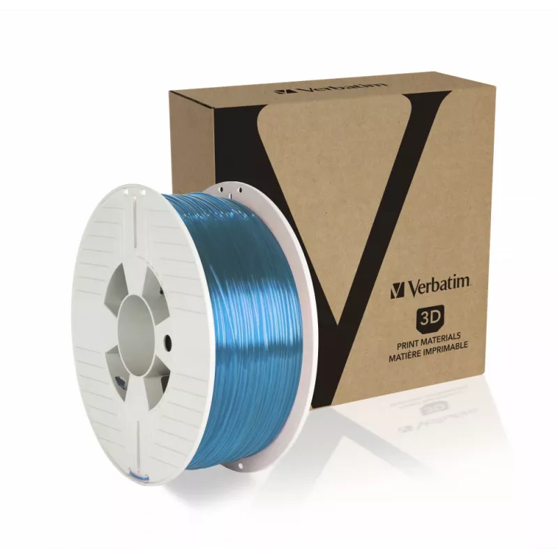 Verbatim 55056 3D-printmateriaal polyethyleentereftalaatglycol (PETG) blauw, transparant 1 kg