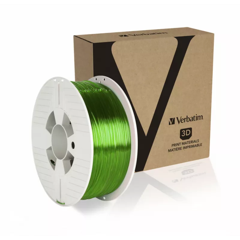 Verbatim 55057 3D-printmateriaal polyethyleentereftalaatglycol (PETG) groen, transparant 1 kg