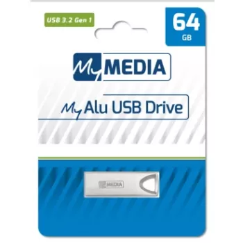 MyMedia MyAlu USB 3.2 Gen 1 USB-stick 64 GB USB Type-A 3.2 Gen 1 (3.1 Gen 1) zilver