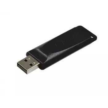Verbatim Slider - USB-stick 16 GB - zwart, 16 GB, USB Type-A, 2.0, 10 MB/s, slide, zwart