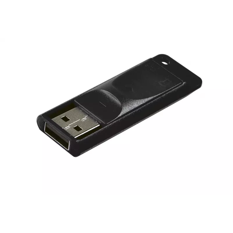 Verbatim Slider - USB-stick 64 GB - zwart, 64 GB, USB Type-A, 2.0, 10 MB/s, slide, zwart