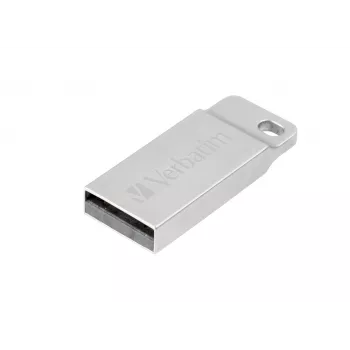 Verbatim Metal Executive - USB-stick 32 GB - zilver, 32 GB, USB Type-A, 2.0, capless, 3.6 g, zilver