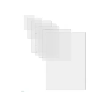 GBC lamineerfolie 64x108mm 125 micron, glanzend, transparant, polyethyleen, 64x108, 0,25 mm, 64 mm
