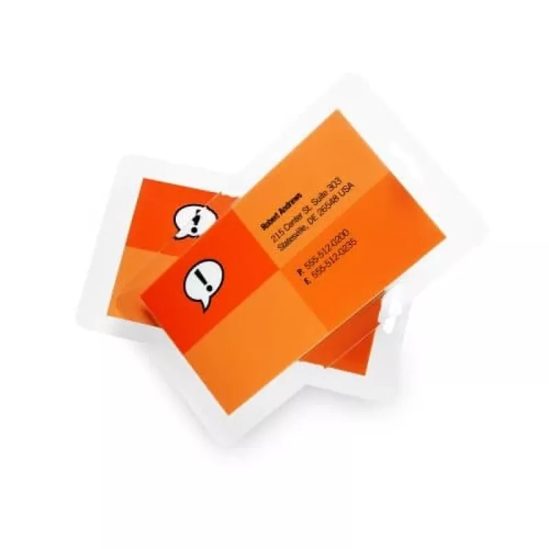 GBC lamineerfolie 64x108mm 125 micron, glanzend, transparant, polyethyleen, 64x108, 0,25 mm, 64 mm