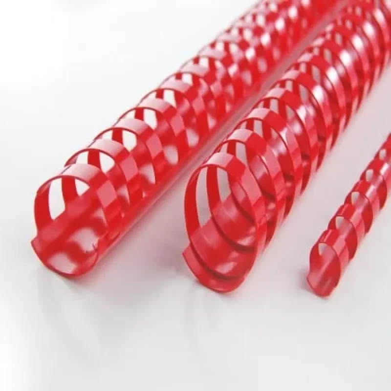 GBC CombBind Binderringen 16 mm A4 21 R, rood, 145 vel, polyvinylchloride (PVC), A4, 100 stuks
