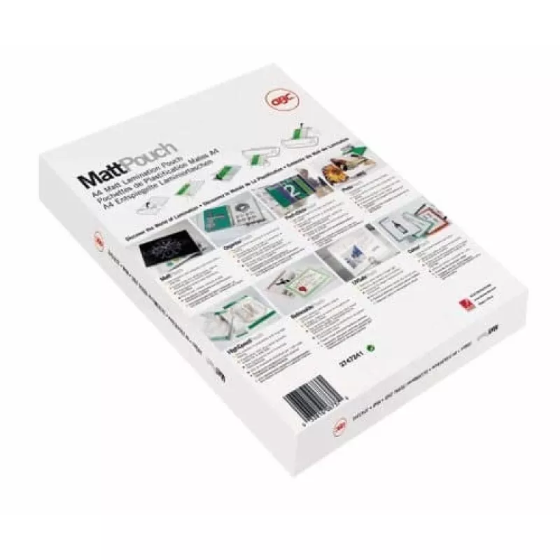GBC Lamineerfolie A3 mat 125 micron, mat, wit, A3, 0,25 mm, 303 mm, 426 mm
