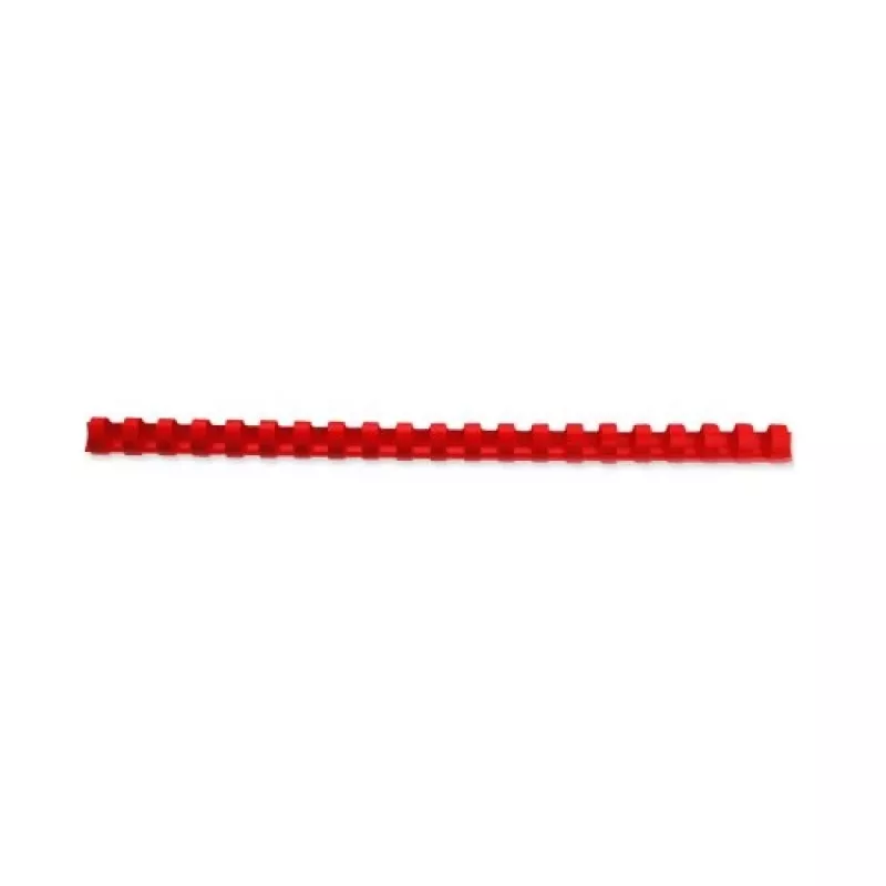 GBC CombBind Binderringen 10mm A4 21R, rood, 65 vel, polyvinylchloride (PVC), A4, 100 stuks