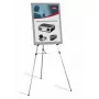 Nobo telescoop-displayezel, zilver, aluminium