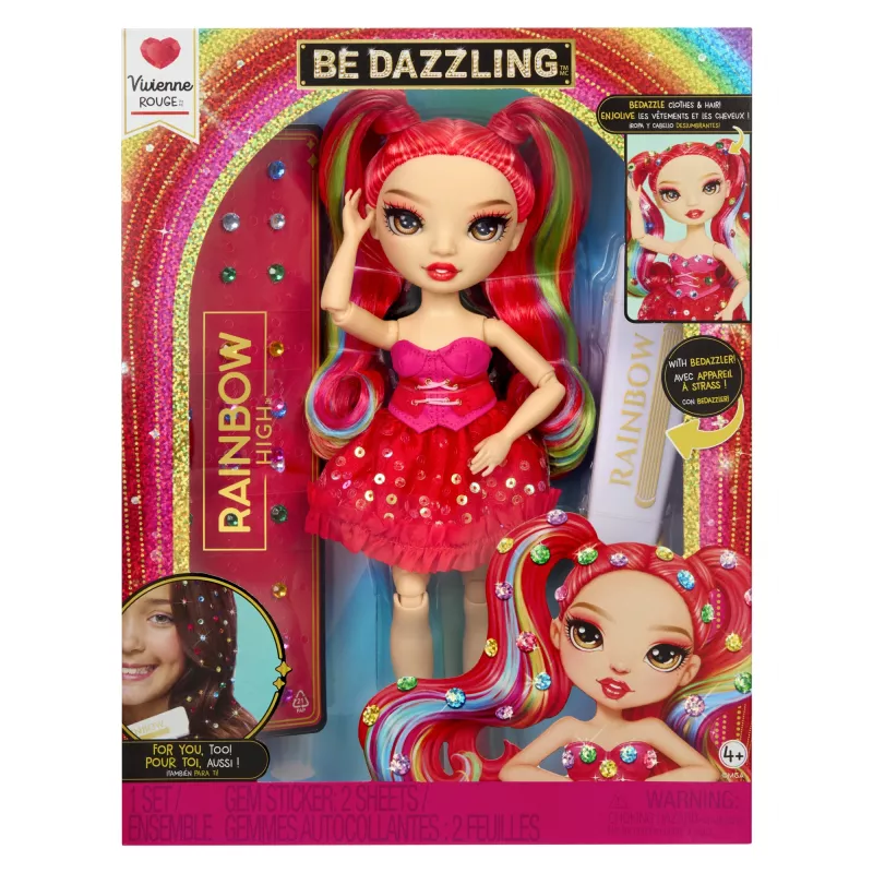 Rainbow High Be Dazzling modepoppen - Vivienne Rouge (rood)