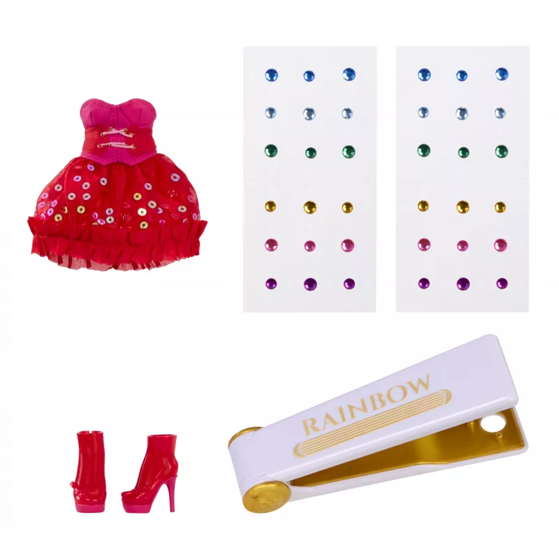 Rainbow High Be Dazzling modepoppen - Vivienne Rouge (rood)