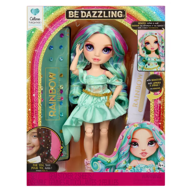Rainbow High Be Dazzling modepoppen - Celine Türkis (teal)