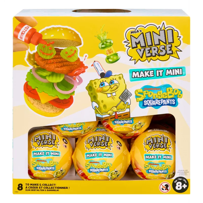 Miniverse Make It Mini SpongeBob SquarePants, 8 jaar, veelkleurig
