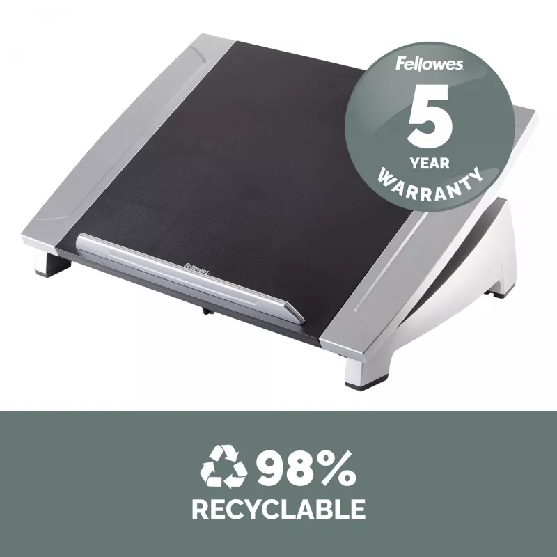 Fellowes Office Suites laptop-riser, zwart, 43,2 cm (17 inch), 5 kg, 140 - 190 mm, 382 mm, 290 mm