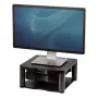 Fellowes computermonitorstandaard met 3 hoogtestanden – Premium Monitor Riser Plus met kabelmanagement – ergonomische verstelbare monitorstandaard voor computer – max. gewicht 36 kg / max. grootte 21 inch – grafiet