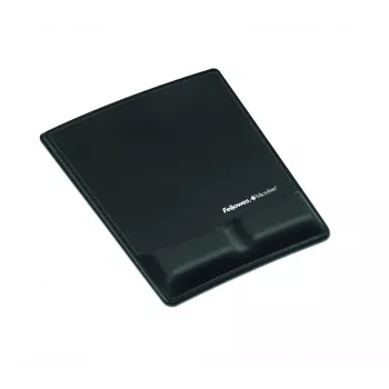 Fellowes muismat-polssteun - Health-V muismat met antibacteriële bescherming - ergonomische muismat voor computer, laptop, thuiswerk - zwart