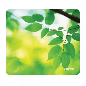 Fellowes Earth Series muismat Leaves, groen, afbeelding, kunststof, rubber, antislipbasis