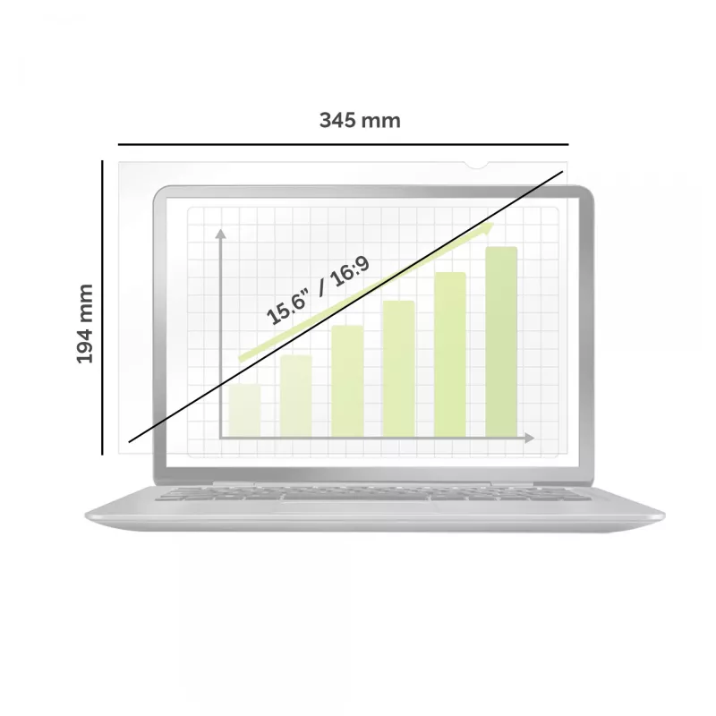 Fellowes PrivaScreen 39,6 cm (15,6 inch) monitor/laptop frameloos privacyfilter