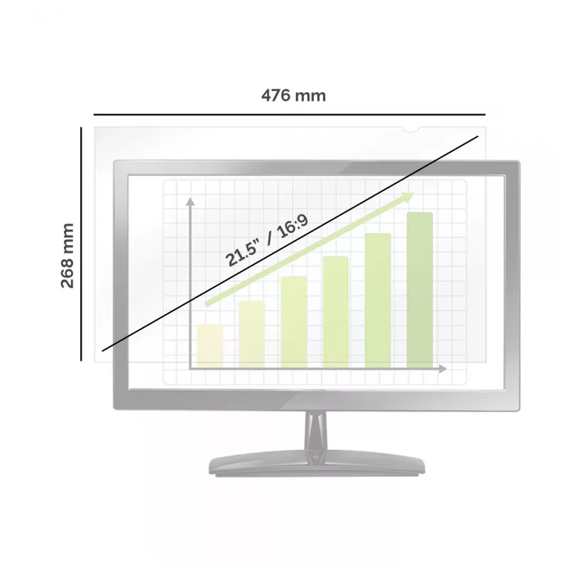 Fellowes PrivaScreen Blackout privacyfilter – 21,5 inch breedbeeld (16:9)