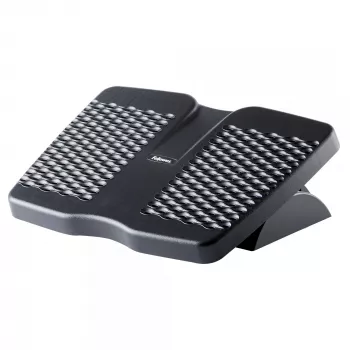 Fellowes voetsteun onder het bureau – Refresh voetsteun ergonomische voetsteun met 2 hoogte-instellingen & massageoppervlak – voetsteun voor kantoor & thuis – zwart