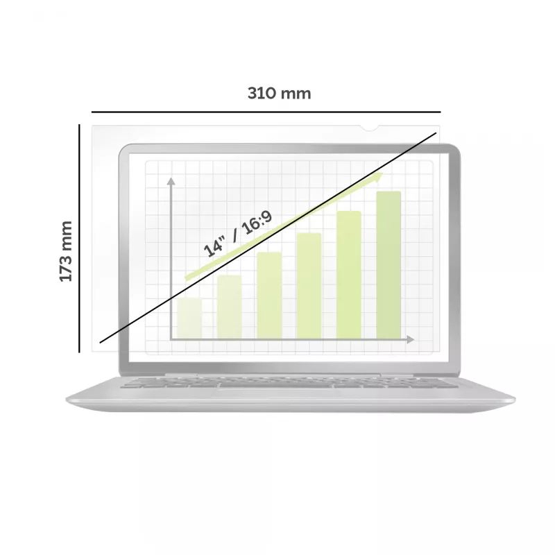 Fellowes PrivaScreen 35.6 cm (14 inch) laptop frameloos privacyfilter